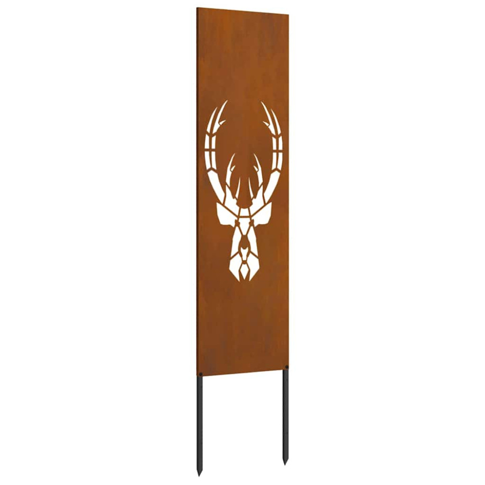 Produktbild för Trädgårds integritetsskärm Rostig 32 x 140 cm cortenstål