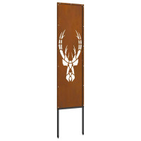 Produktbild för Trädgårds integritetsskärm Rostig 32 x 140 cm cortenstål
