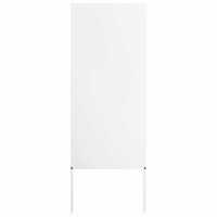 Produktbild för Trädgårds integritetsskärm Vit 50 x 140 cm Kallvalsat stål