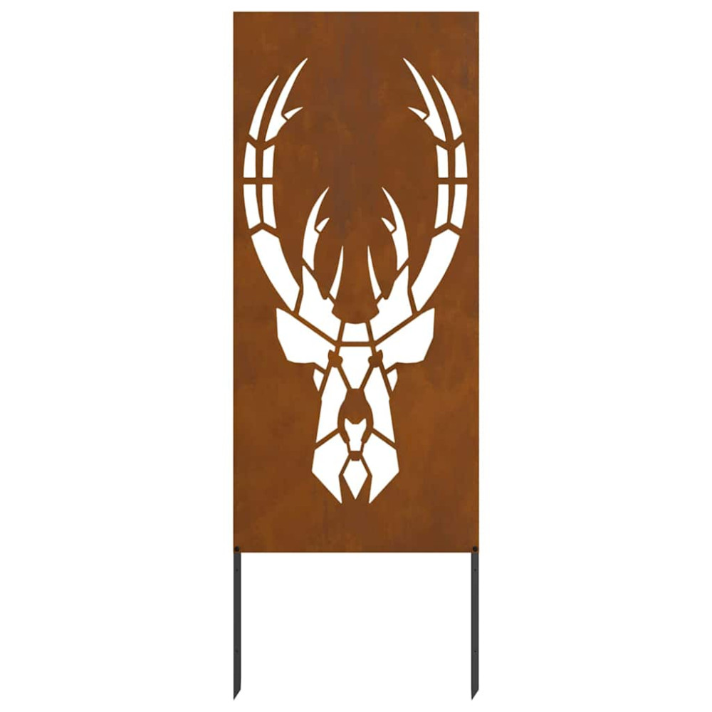 Produktbild för Trädgårds integritetsskärm Rostig 50 x 140 cm cortenstål