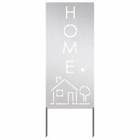 Produktbild för Trädgårds integritetsskärm Silver 50 x 140 cm Rostfritt stål