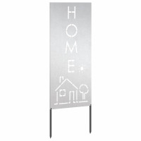 Produktbild för Trädgårds integritetsskärm Silver 50 x 140 cm Rostfritt stål