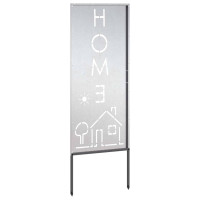 Produktbild för Trädgårds integritetsskärm Silver 50 x 140 cm Rostfritt stål