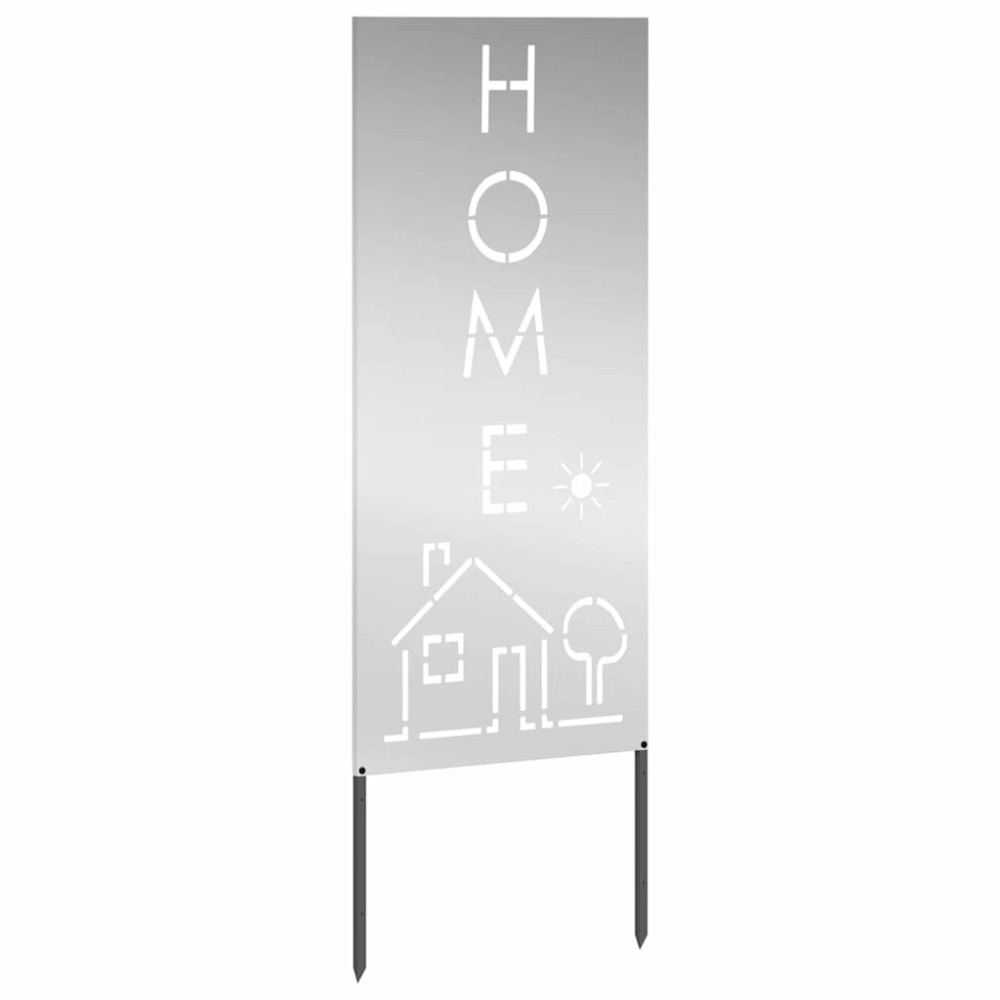 Produktbild för Trädgårds integritetsskärm Silver 50 x 140 cm Galvaniserat stål