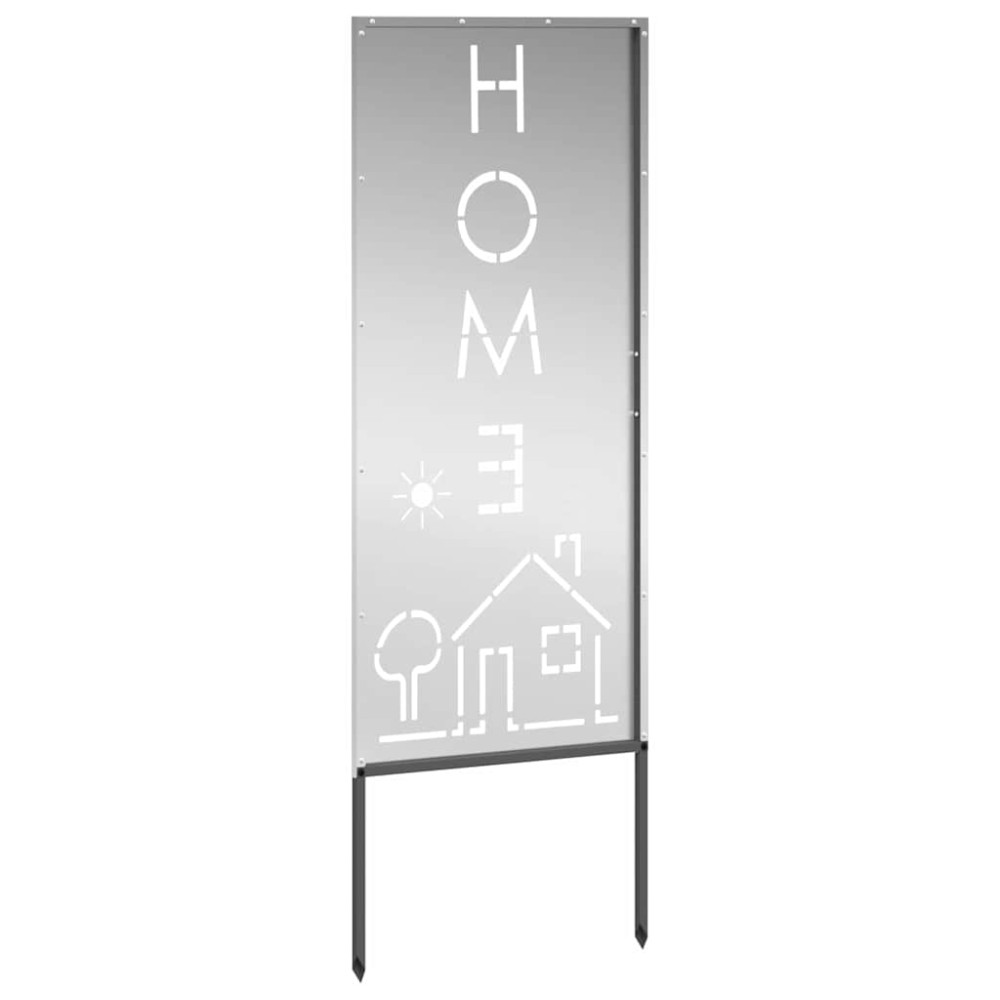 Produktbild för Trädgårds integritetsskärm Silver 50 x 140 cm Galvaniserat stål