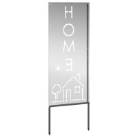 Produktbild för Trädgårds integritetsskärm Silver 50 x 140 cm Galvaniserat stål