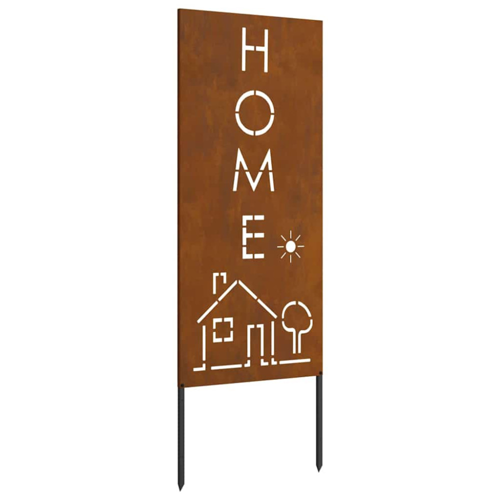 Produktbild för Trädgårds integritetsskärm Fiskfjäll Rostig 50 x 140 cm