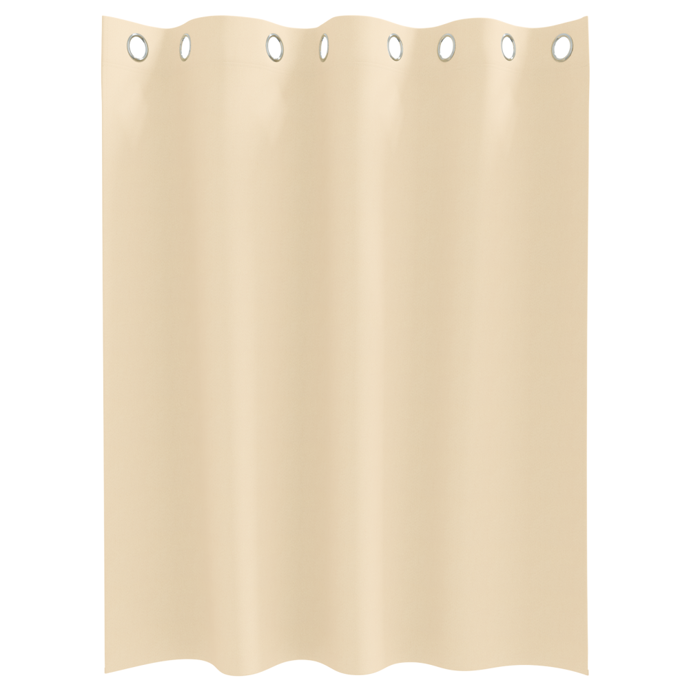 Produktbild för Mörkläggningsgardiner med Ringar 2 pcs Kräm 140 x 140 cm