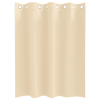 Produktbild för Mörkläggningsgardiner med Ringar 2 pcs Kräm 140 x 140 cm