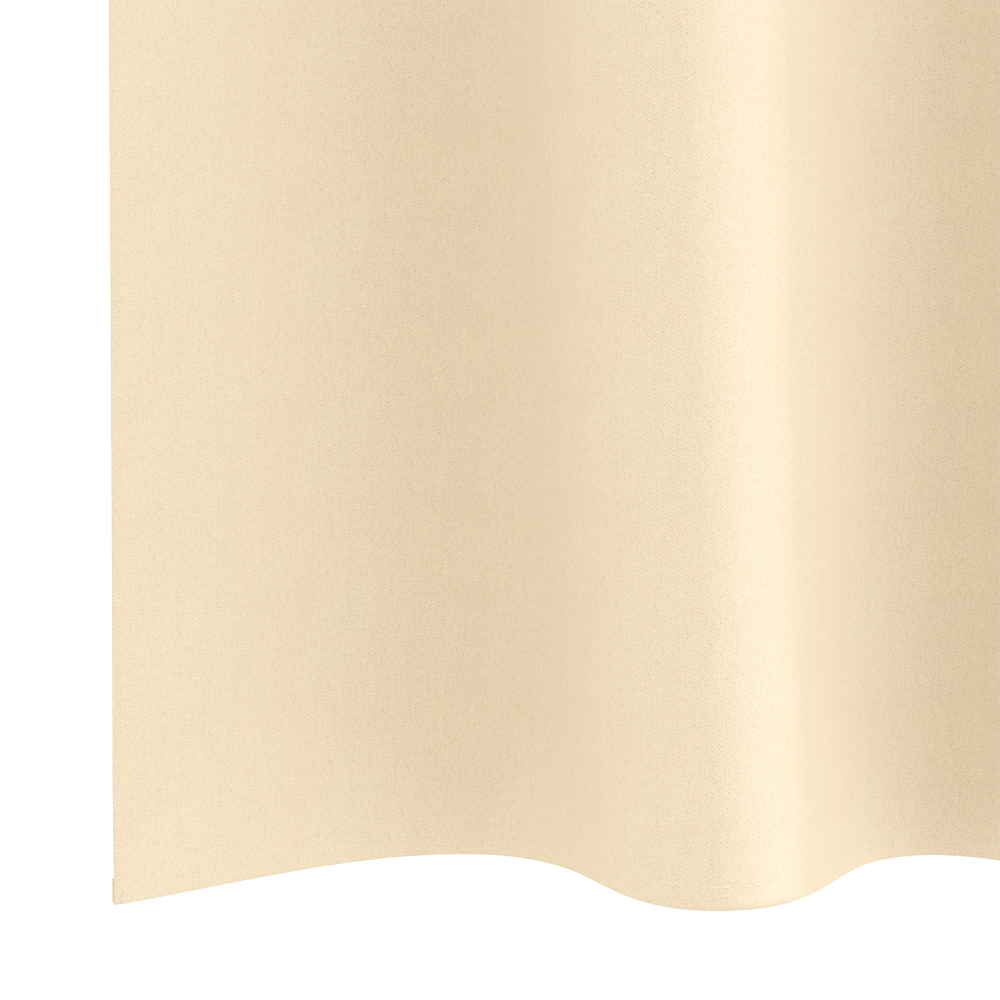 Produktbild för Mörkläggningsgardiner med Ringar 2 pcs Kräm 140 x 140 cm