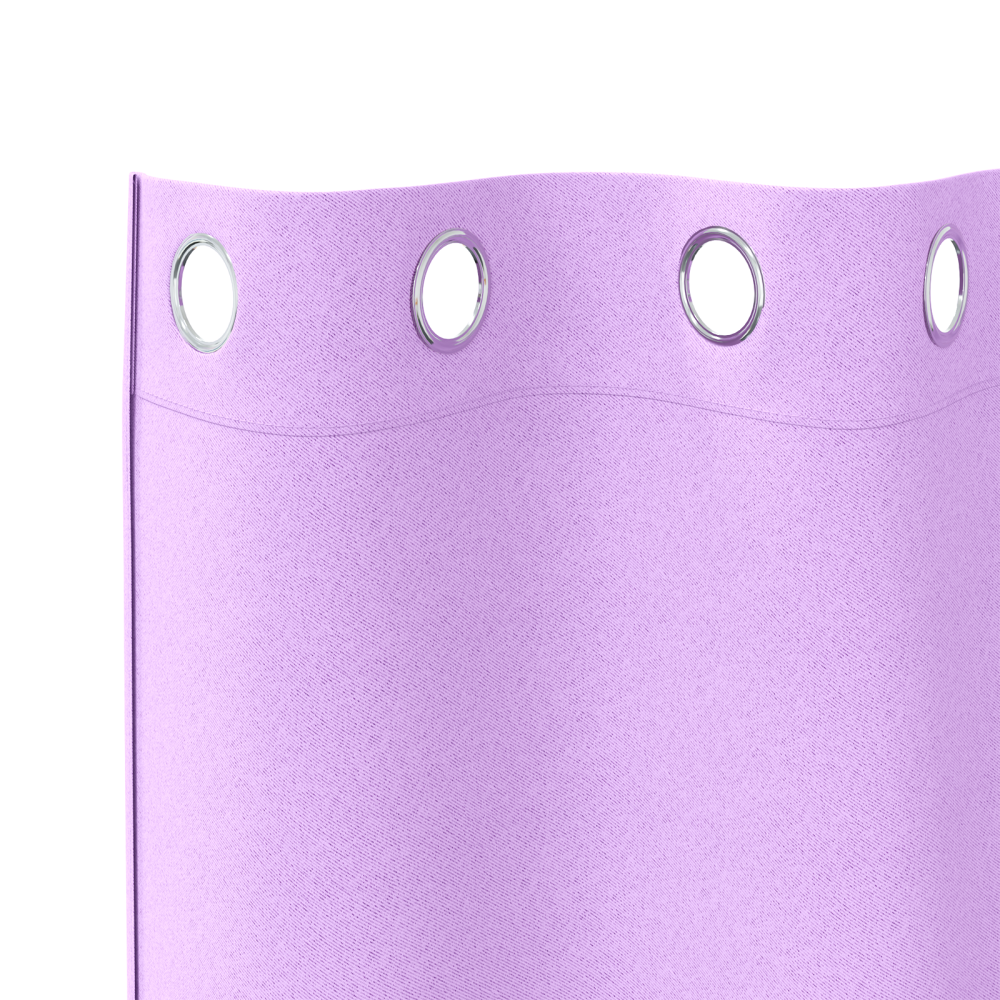 Produktbild för Mörkläggningsgardiner med Ringar 2 pcs Lila 245 x 140 cm