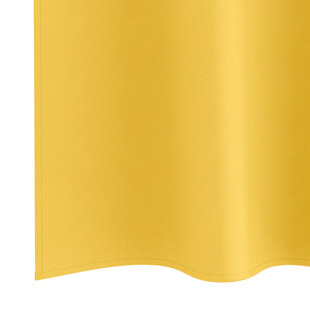 Produktbild för Mörkläggningsgardiner med Ringar 2 pcs Senapsgul 260 x 140 cm