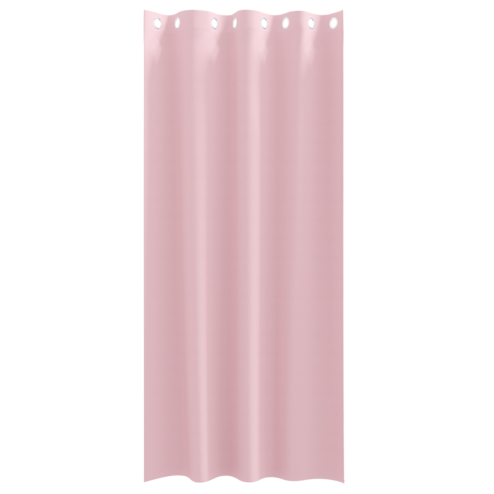 Produktbild för Mörkläggningsgardiner med Ringar 2 pcs Babyrosa 245 x 140 cm