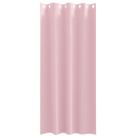 Produktbild för Mörkläggningsgardiner med Ringar 2 pcs Babyrosa 245 x 140 cm
