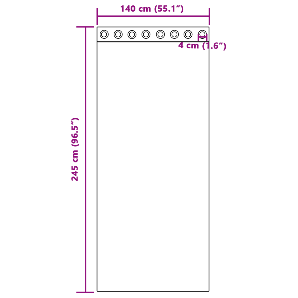 Produktbild för Mörkläggningsgardiner med Ringar 2 pcs Babyrosa 245 x 140 cm