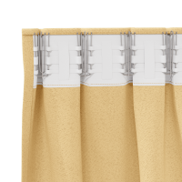 Produktbild för Mörkläggningsgardiner med Ringar 2 pcs Beige 140 x 140 cm