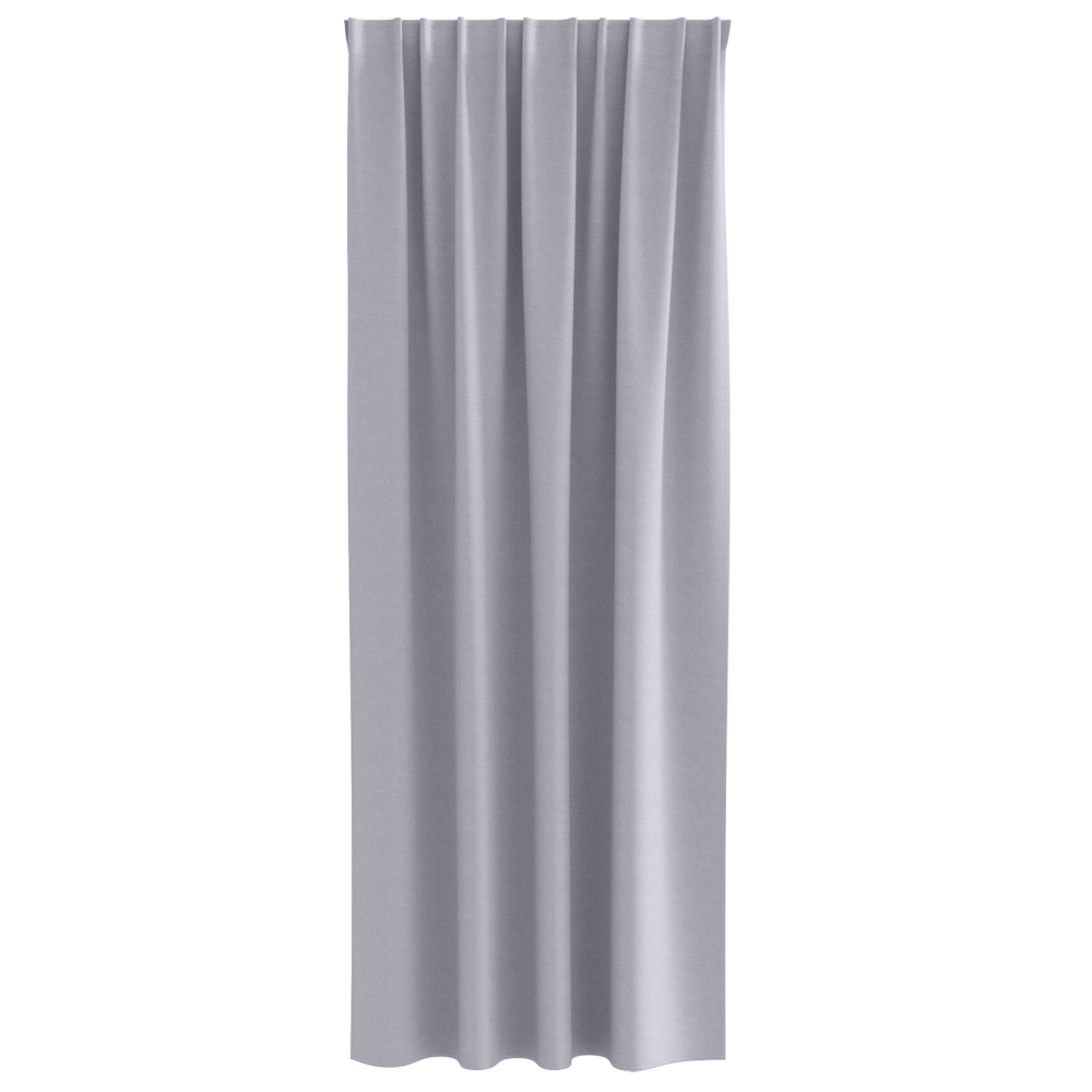 Produktbild för Mörkläggningsgardiner med Ringar 2 pcs Metallgrå 260 x 140 cm