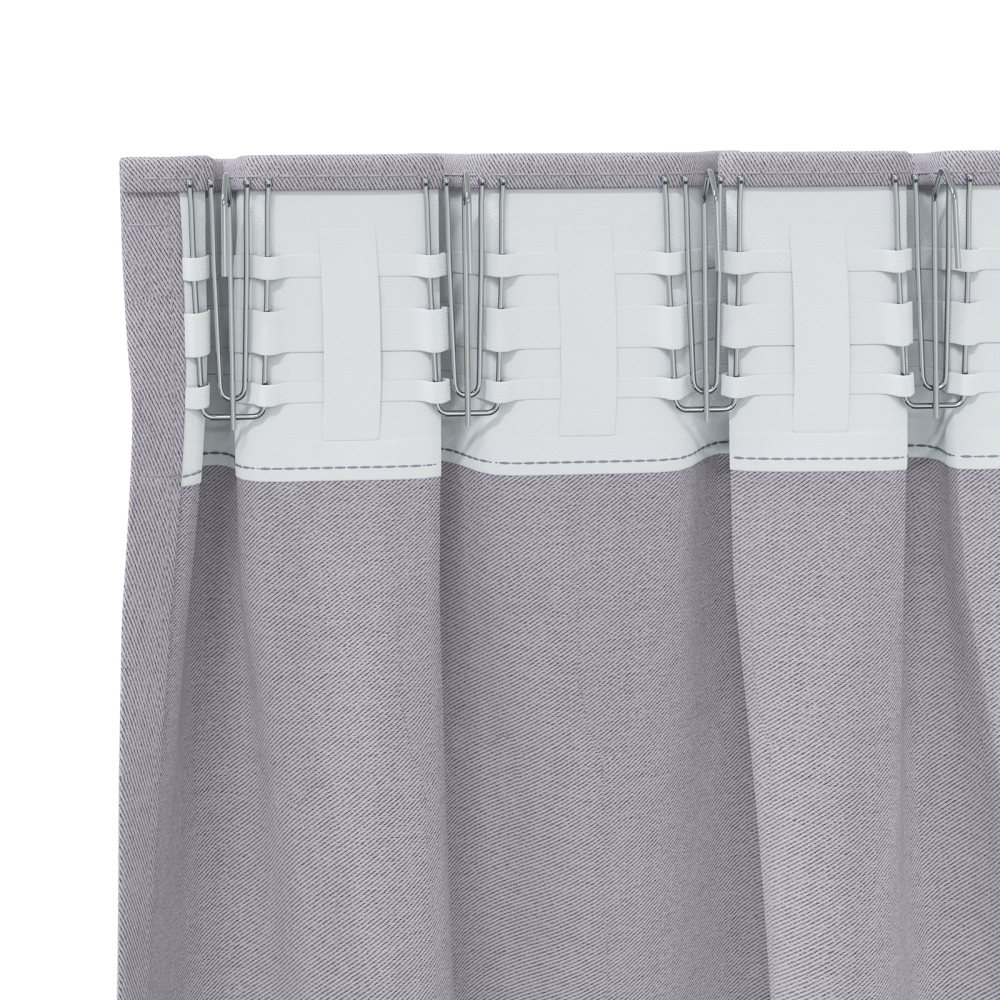 Produktbild för Mörkläggningsgardiner med Ringar 2 pcs Metallgrå 260 x 140 cm