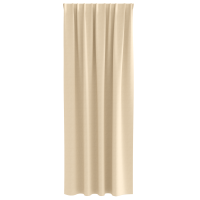 Produktbild för Mörkläggningsgardiner med Ringar 2 pcs Kräm 225 x 140 cm