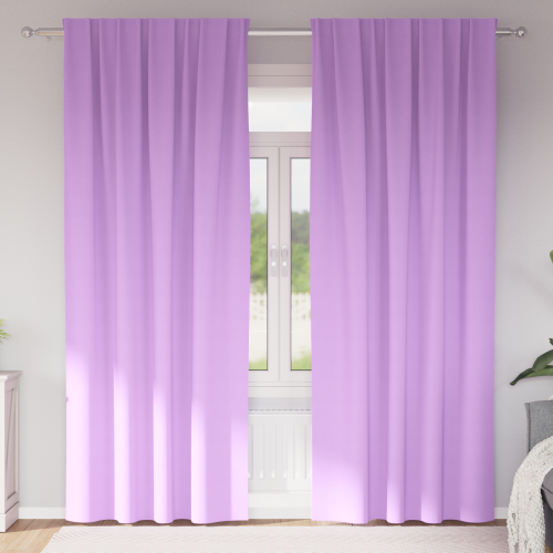 vidaXL Mörkläggningsgardiner med Ringar 2 pcs Lila 245 x 140 cm