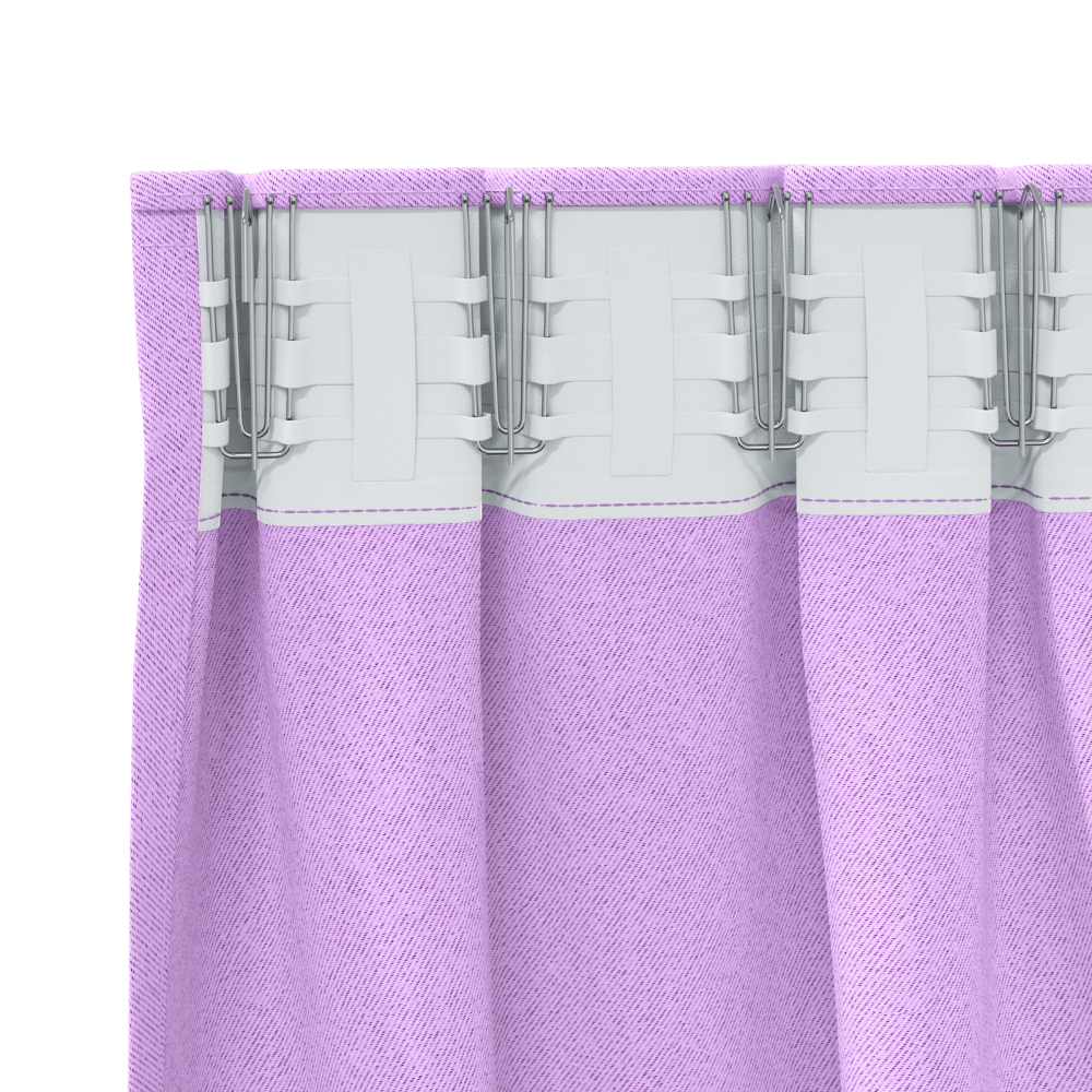 Produktbild för Mörkläggningsgardiner med Ringar 2 pcs Lila 245 x 140 cm