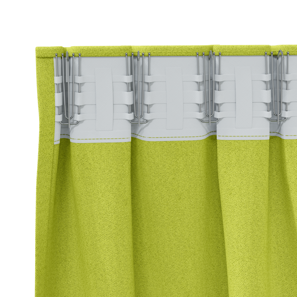 Produktbild för Mörkläggningsgardiner med Ringar 2 pcs Grön 225 x 140 cm