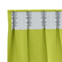 Produktbild för Mörkläggningsgardiner med Ringar 2 pcs Grön 225 x 140 cm