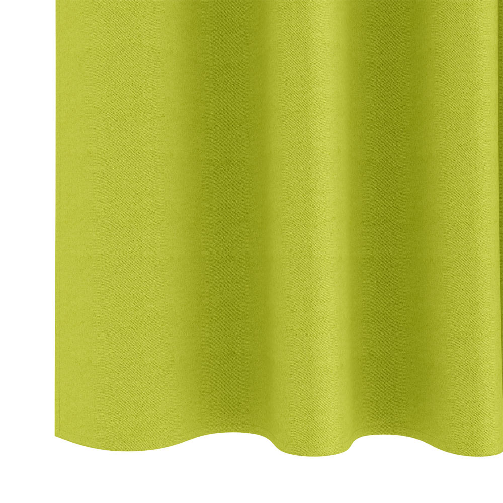Produktbild för Mörkläggningsgardiner med Ringar 2 pcs Grön 225 x 140 cm