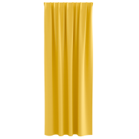 Produktbild för Mörkläggningsgardiner med Ringar 2 pcs Senapsgul 245 x 140 cm