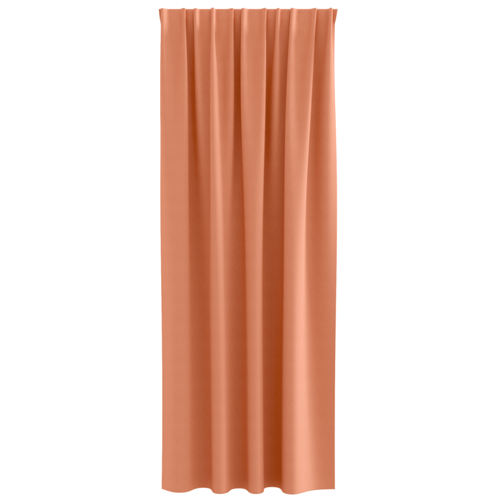 Produktbild för Mörkläggningsgardiner med Ringar 2 pcs Terracotta 260 x 140 cm