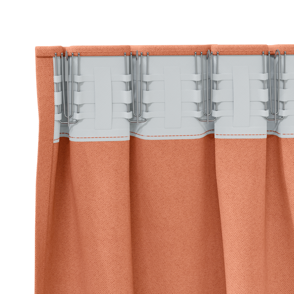 Produktbild för Mörkläggningsgardiner med Ringar 2 pcs Terracotta 260 x 140 cm