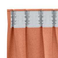 Produktbild för Mörkläggningsgardiner med Ringar 2 pcs Terracotta 260 x 140 cm