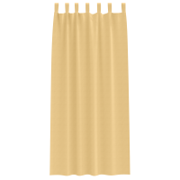Produktbild för Mörkläggningsgardiner med Ringar 2 pcs Beige 245 x 140 cm