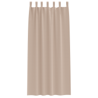 Produktbild för Mörkläggningsgardiner med Ringar 2 pcs Taupe 245 x 140 cm
