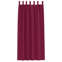 Produktbild för Mörkläggningsgardiner med Ringar 2 pcs Vinröd 260 x 140 cm