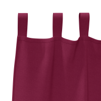 Produktbild för Mörkläggningsgardiner med Ringar 2 pcs Vinröd 260 x 140 cm