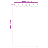 Produktbild för Mörkläggningsgardiner med Ringar 2 pcs Vinröd 260 x 140 cm