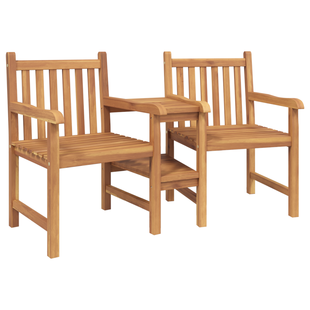 Produktbild för Trädgårds utomhusstolar 152 x 63 x 89 cm Massivt teakträ