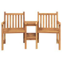Produktbild för Trädgårds utomhusstolar 152 x 63 x 89 cm Massivt teakträ