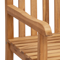 Produktbild för Trädgårds utomhusstolar 152 x 63 x 89 cm Massivt teakträ