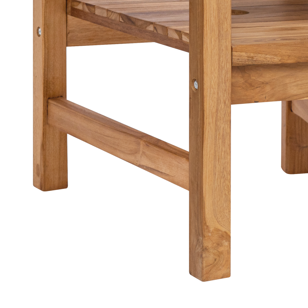 Produktbild för Trädgårds utomhusstolar 152 x 63 x 89 cm Massivt teakträ