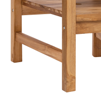 Produktbild för Trädgårds utomhusstolar 152 x 63 x 89 cm Massivt teakträ
