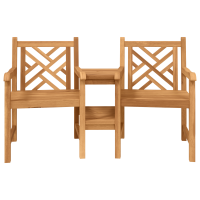 Produktbild för Trädgårds utomhusstolar 152 x 63 x 89 cm Massivt teakträ