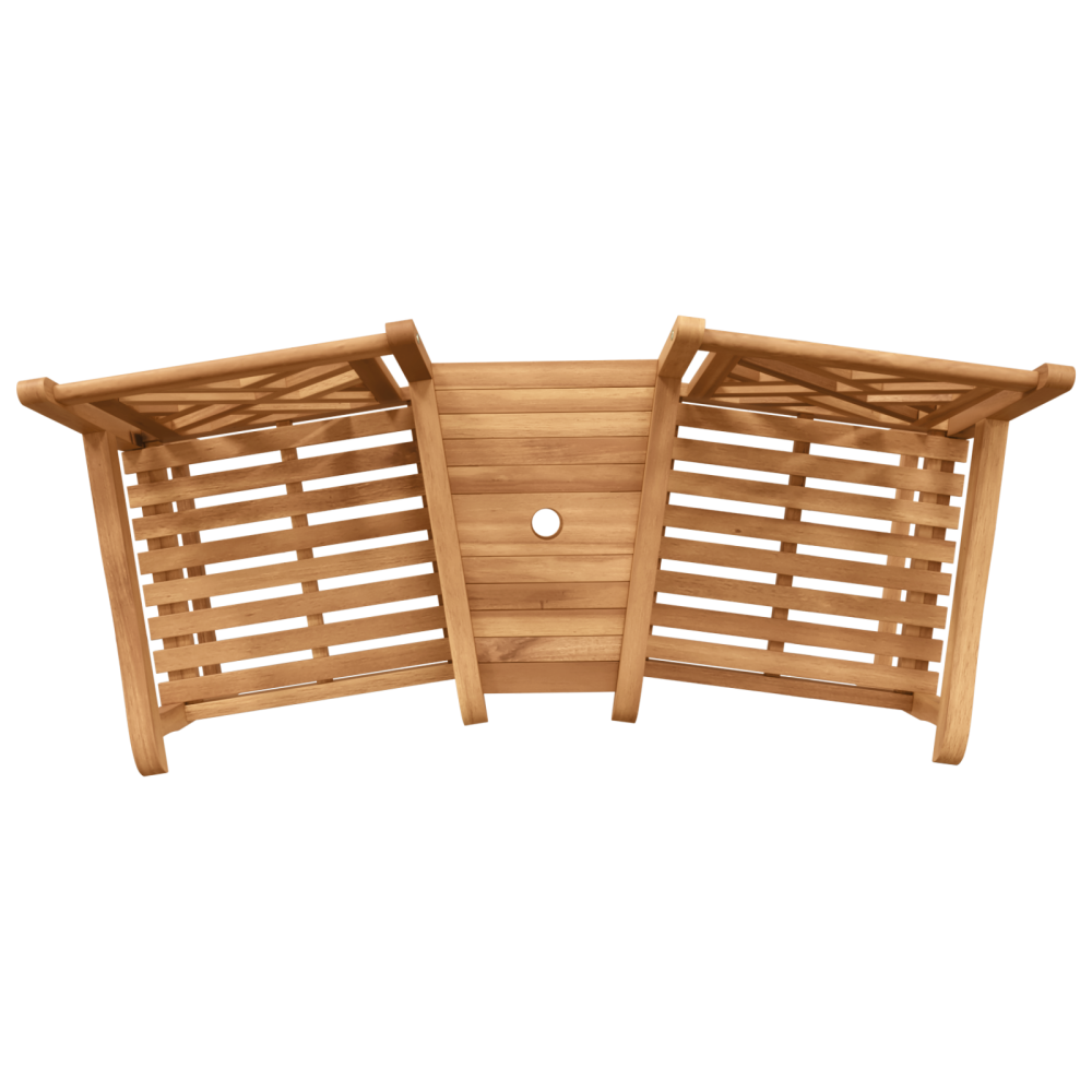 Produktbild för Trädgårds utomhusstolar 152 x 63 x 89 cm Massivt teakträ