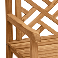 Produktbild för Trädgårds utomhusstolar 152 x 63 x 89 cm Massivt teakträ