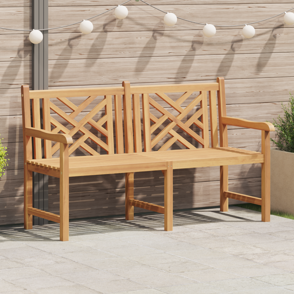 Produktbild för Trädgårdsbänk 150 x 60 x 90 cm Massivt teakträ
