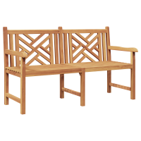 Produktbild för Trädgårdsbänk 150 x 60 x 90 cm Massivt teakträ