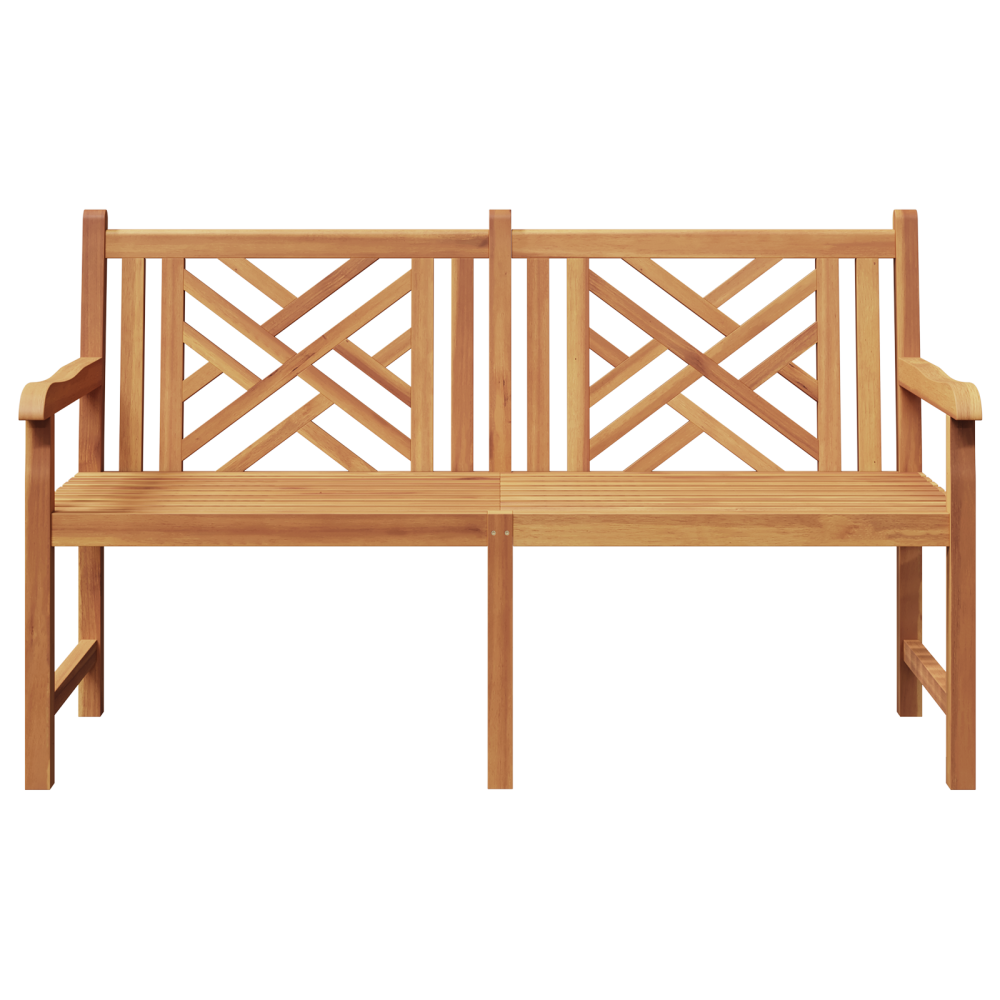 Produktbild för Trädgårdsbänk 150 x 60 x 90 cm Massivt teakträ