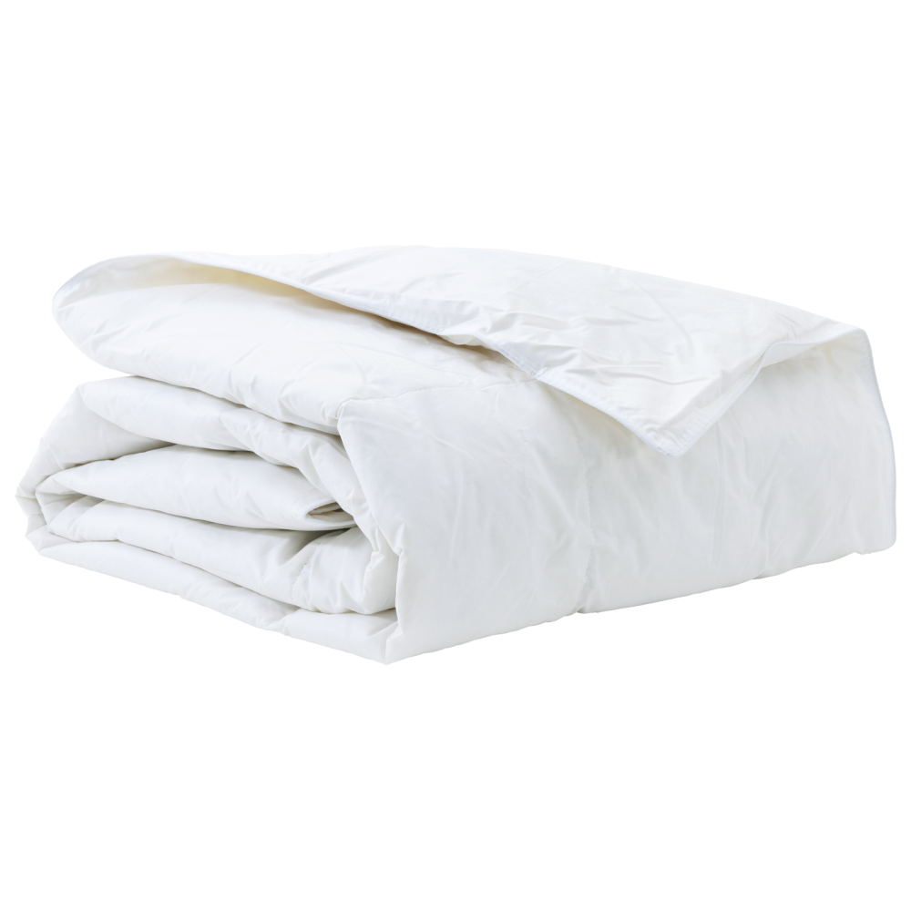 Produktbild för Duntäcke Vit 135 x 200 cm Fjäder