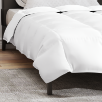 Produktbild för Duntäcke Vit 135 x 200 cm Fjäder